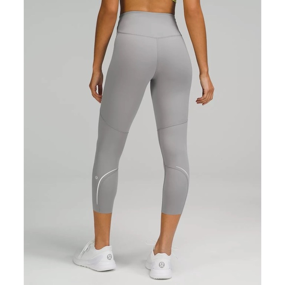 NWT Base Pace High Rise Crop Reflective - Picture 2 of 5